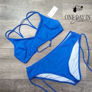 Cupshe Tie Back Tie Side Bikini Swimsuit Size XL